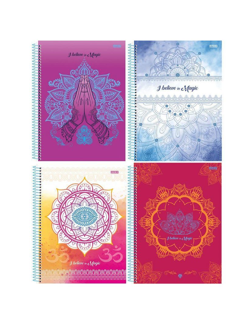 Caderno Espiral Capa Dura 10x1 - 160 Folhas - I Believe In Magic - São Domingos