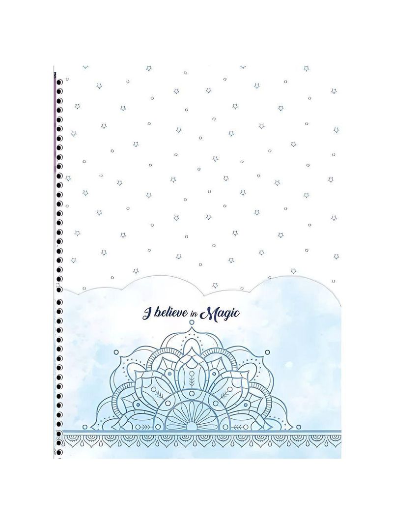 Caderno Espiral Capa Dura 10x1 - 160 Folhas - I Believe In Magic - São Domingos