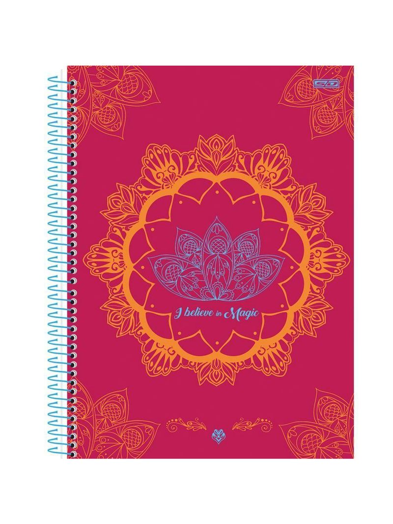Caderno Espiral Capa Dura 10x1 - 160 Folhas - I Believe In Magic - São Domingos