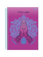Caderno Espiral Capa Dura 10x1 - 160 Folhas - I Believe In Magic - São Domingos
