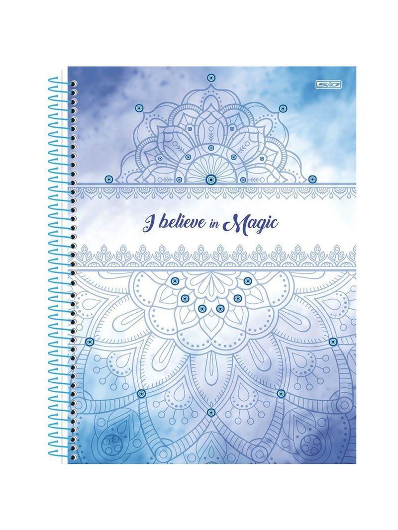 Caderno Espiral Capa Dura 10x1 - 160 Folhas - I Believe In Magic - São Domingos