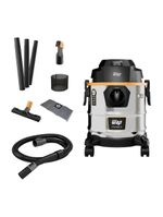 Aspirador de pó e Água wap gtw 1600w 12l com função sopra folhas – inox/preto/amarelo
