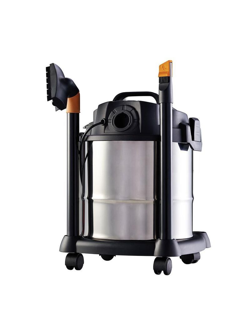Aspirador de pó e Água wap gtw 1600w 12l com função sopra folhas – inox/preto/amarelo