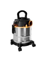 Aspirador de pó e Água wap gtw 1600w 12l com função sopra folhas – inox/preto/amarelo