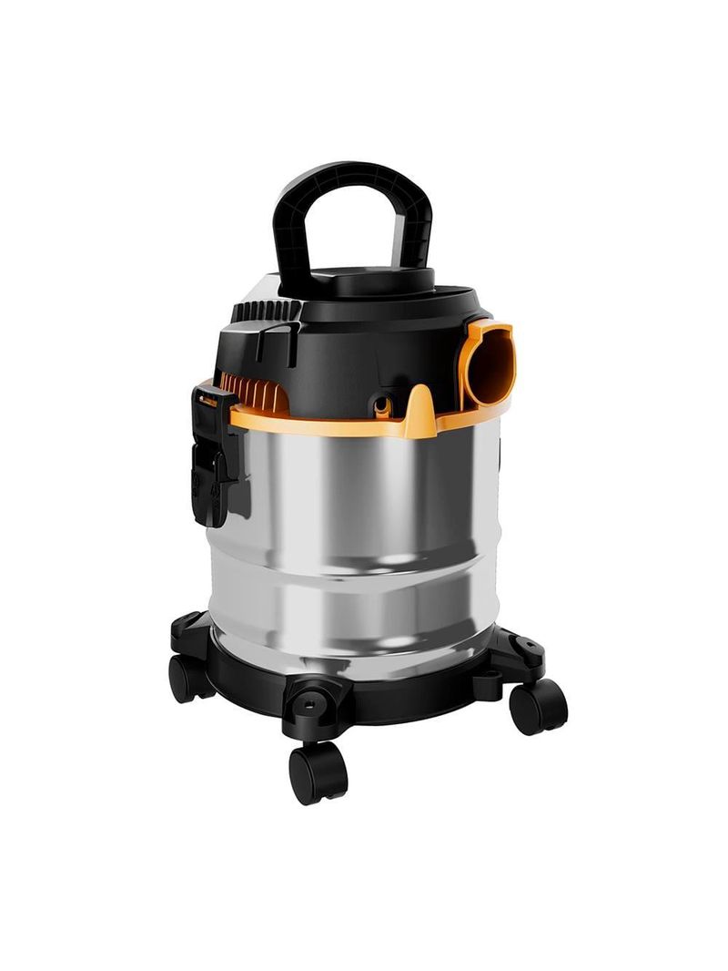 Aspirador de pó e Água wap gtw 1600w 12l com função sopra folhas – inox/preto/amarelo