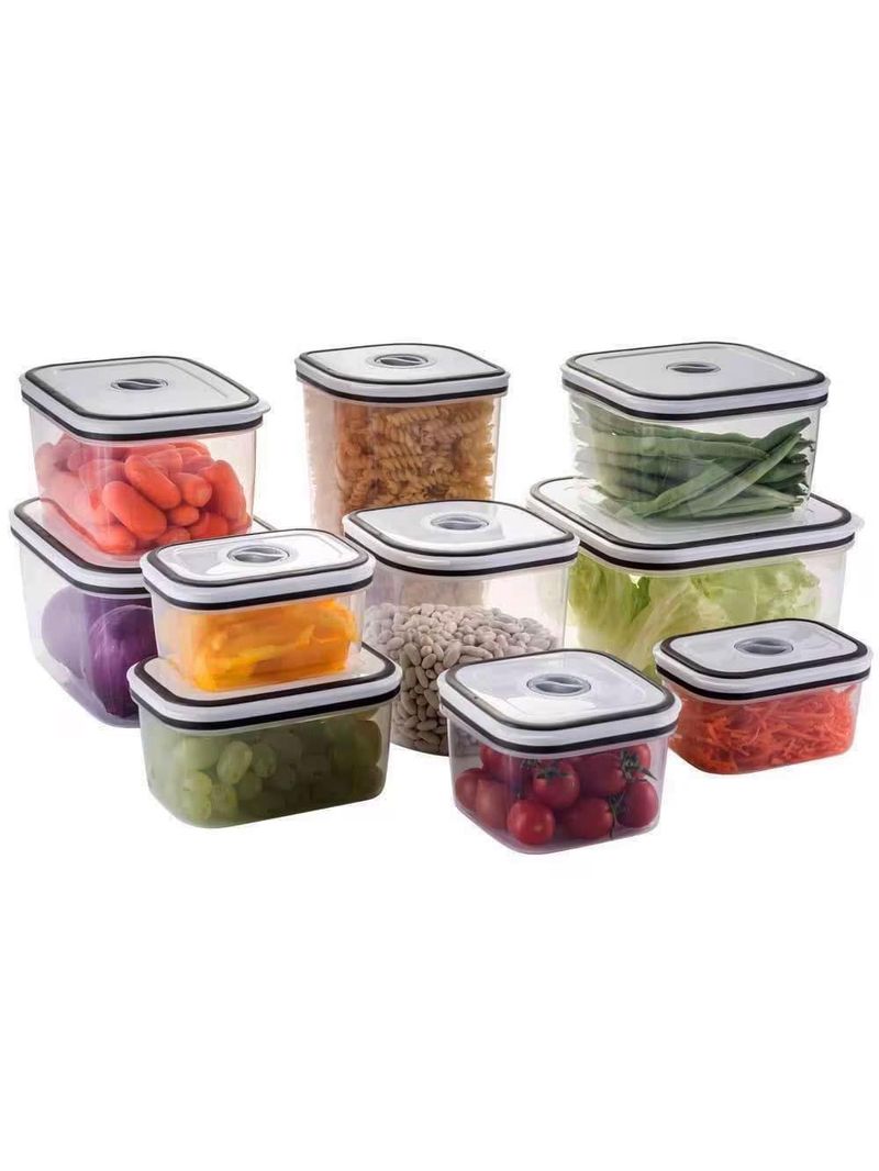 Conjunto de potes 10 peças electrolux em polipropileno com fechamento hermético