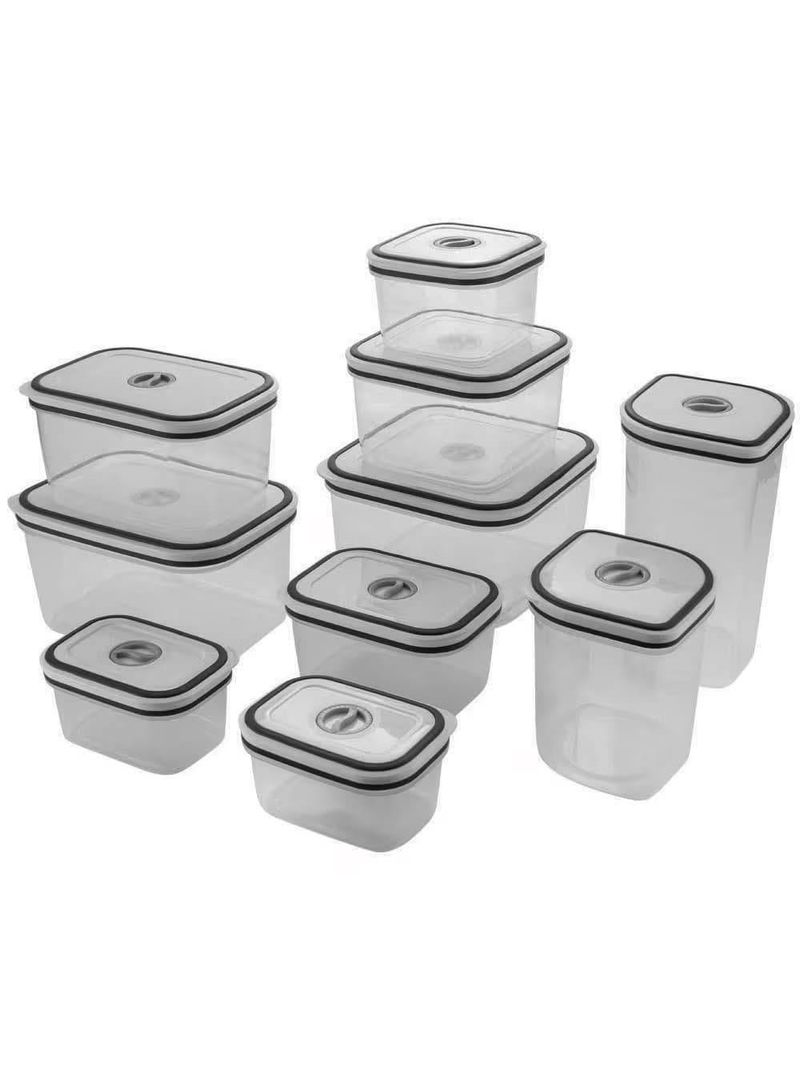 Conjunto de potes 10 peças electrolux em polipropileno com fechamento hermético