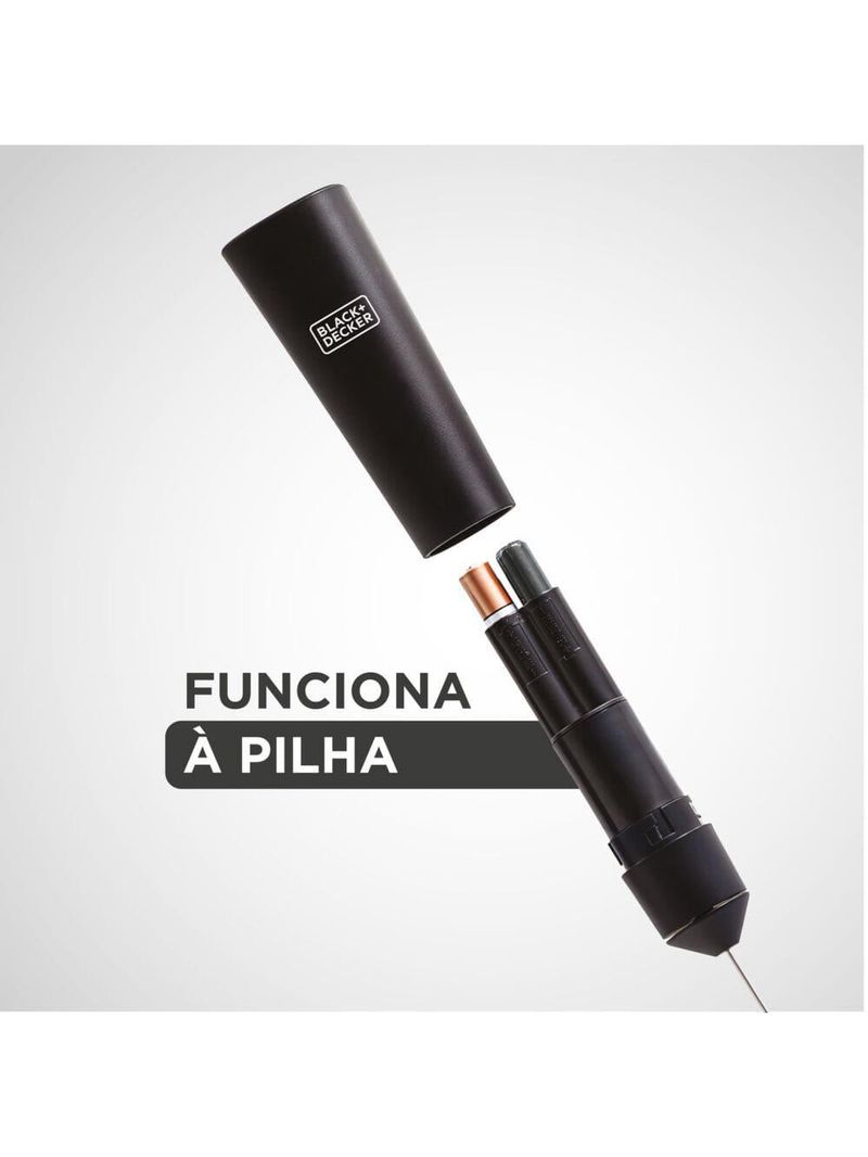 Mixer black decker m150 à pilha, misturador multiuso e portátil com haste em inox