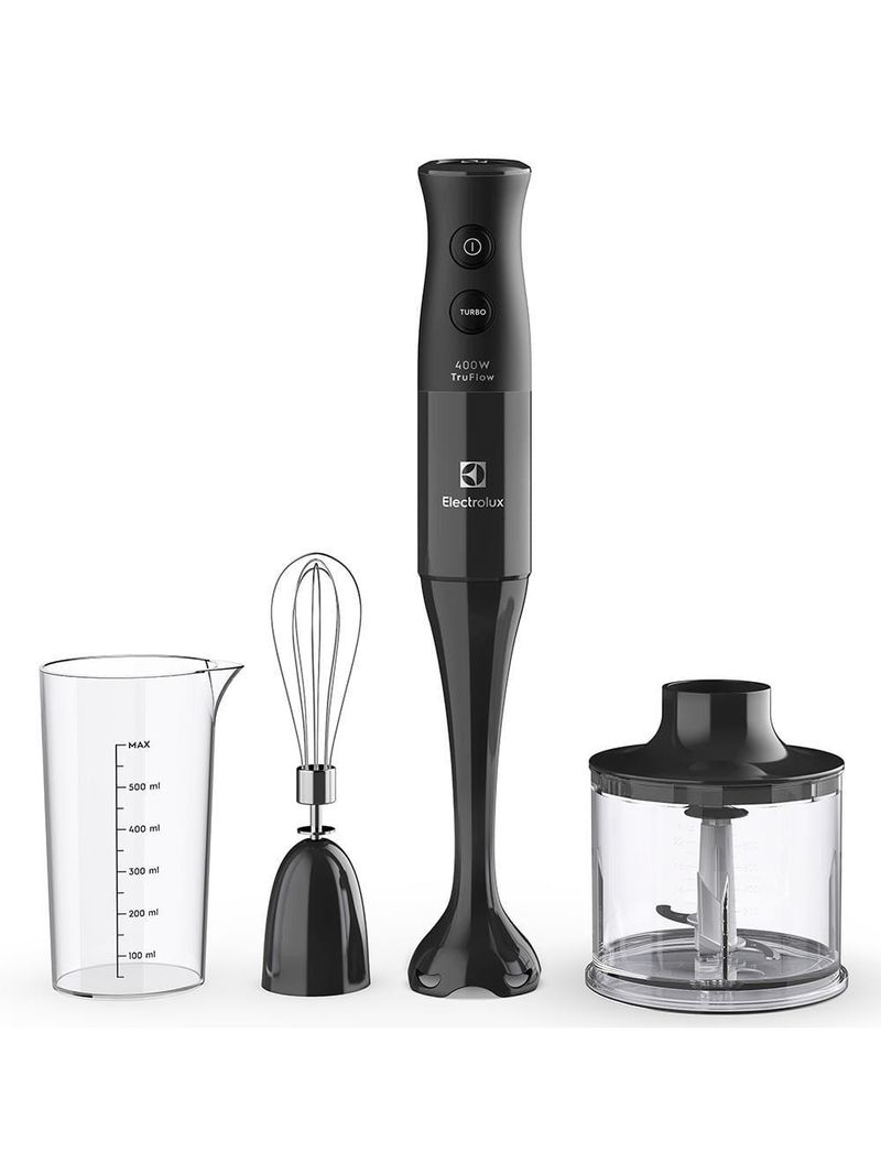 Mixer electrolux 3 em 1 eib10 truflow com copo e batedor 400w preto