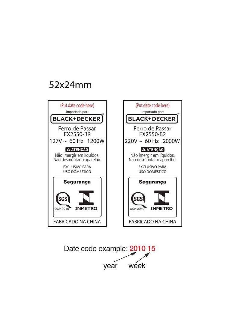 Ferro a vapor black+decker fx2550 ceramic gliss cabo giratório