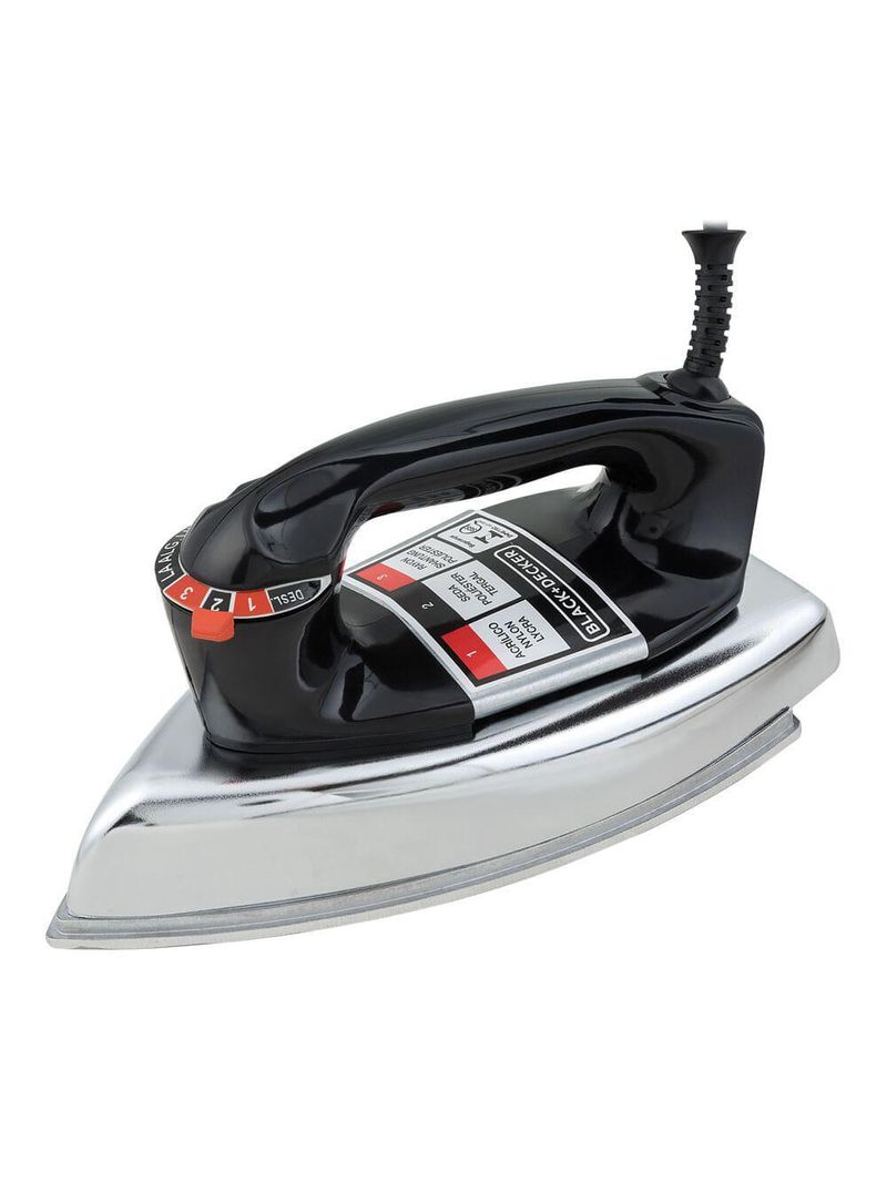 Ferro de passar a seco black decker vfa1110tm2 com base de alumínio