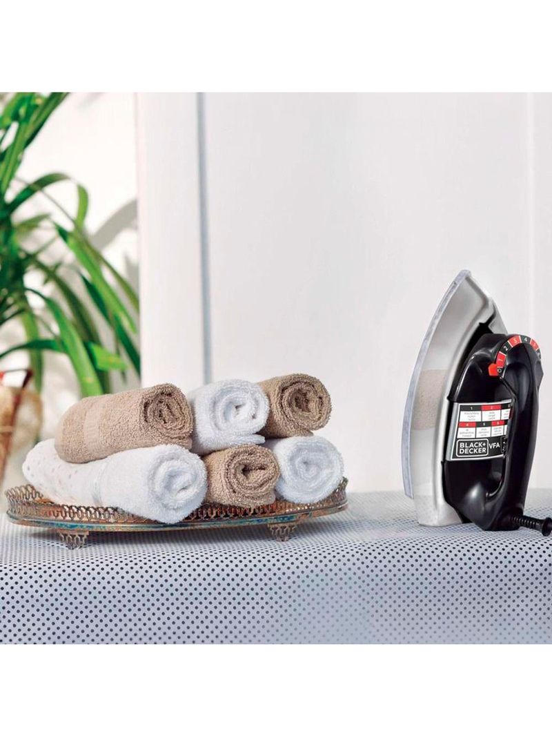 Ferro de passar a seco black decker vfa1110tm2 com base de alumínio