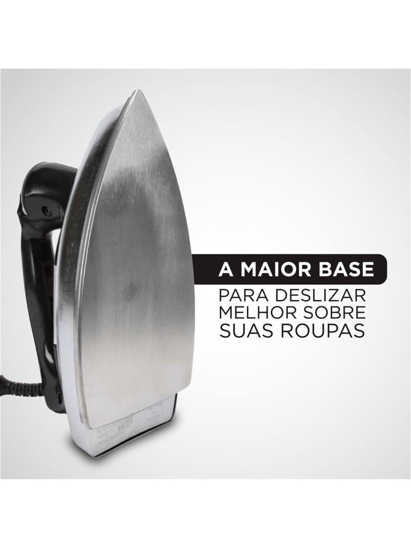 Ferro de passar a seco black decker vfa1110tm2 com base de alumínio