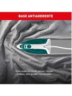 Ferro de passar a vapor arno steamgliss fsgp com spray e base antiaderente - verde/branco