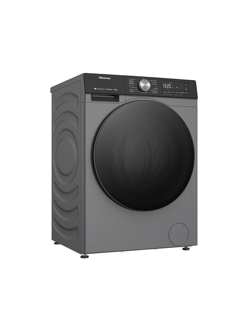 Lava e seca hisense steam wd3s13 inverter com wi-fi, 13 programas de lavagem e 3 de secagem titanium - 13kg/8kg