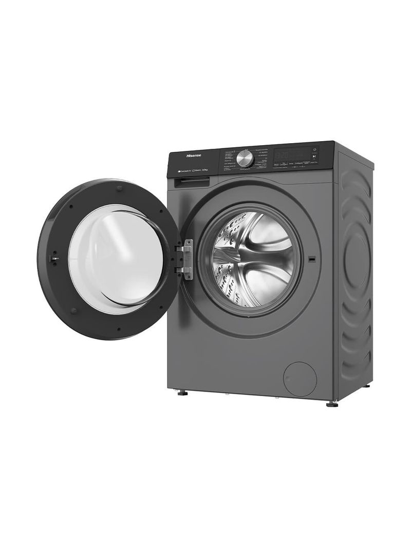 Lava e seca hisense steam wd3s13 inverter com wi-fi, 13 programas de lavagem e 3 de secagem titanium - 13kg/8kg