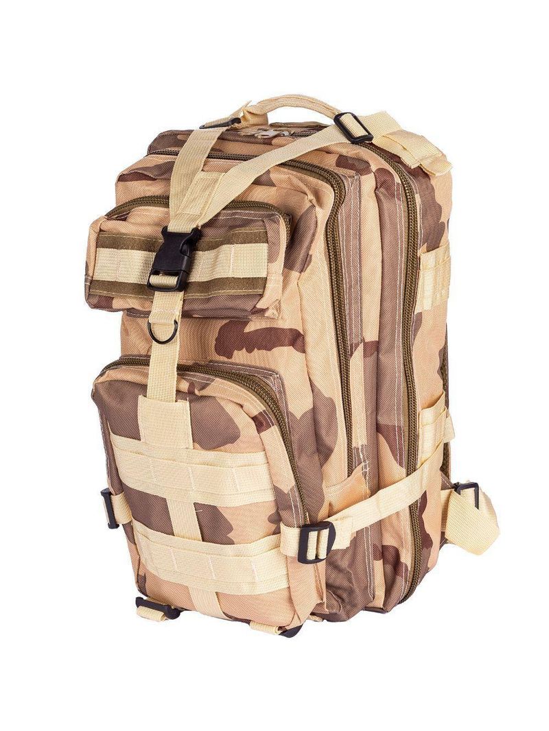 Mochila Multiuso Escolar Tática Cargueira 30 Litros Camping Pesca Cáqui