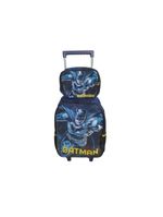 Mochila De Carrinho C/ Lancheira Do Batman Azul - Luxcel