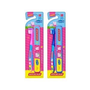 Kit Escova + Estojo Peppa Pig - Macia - 3 Anos+ Dentalclean