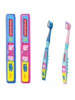 Kit Escova + Estojo Peppa Pig - Macia - 3 Anos+ Dentalclean