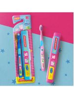 Kit Escova + Estojo Peppa Pig - Macia - 3 Anos+ Dentalclean