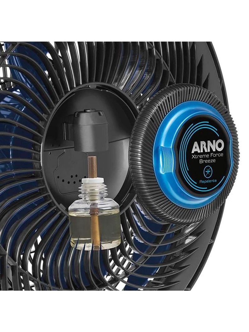 Ventilador de parede arno xtreme force breeze vb51 50cm com 3 velocidades e 6 pás - preto