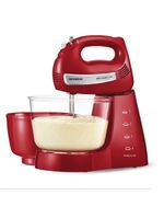 Batedeira mondial premium vermelha bella massa inox b-29 np com 4 velocidades e 500w