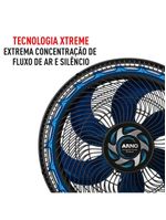 Ventilador de mesa arno xtreme force vb40 40cm 3 velocidades 6 pás preto