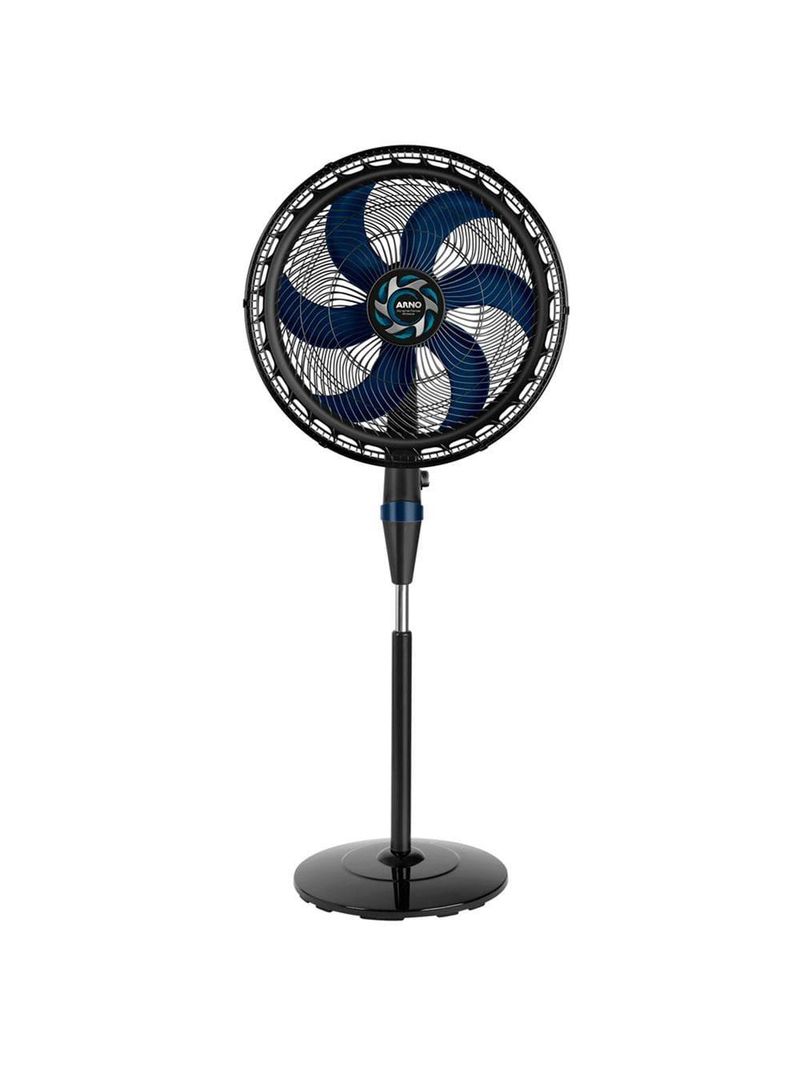 Ventilador de coluna arno xtreme force breeze vb52 50 cm com 3 velocidades e 6 pás – preto