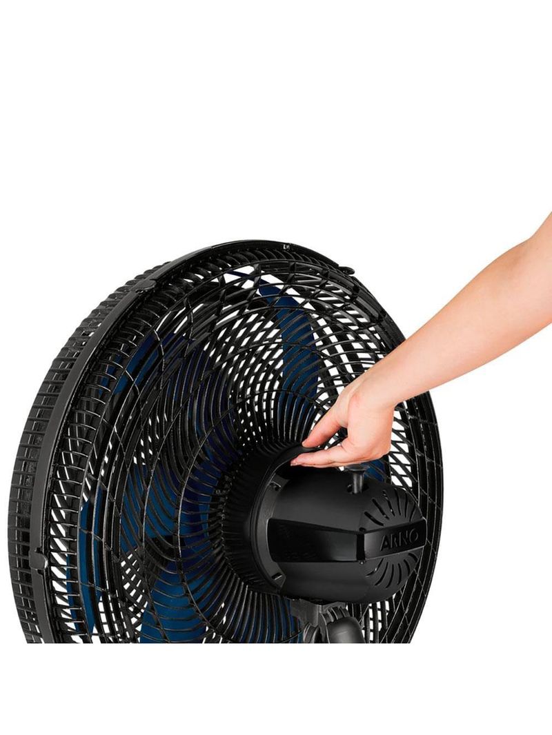 Ventilador de coluna arno xtreme force breeze vb52 50 cm com 3 velocidades e 6 pás – preto