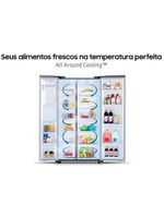 Geladeira samsung side by side digital inverter rs60t5200s9 frost free com all around cooling e spacemax inox look – 602 l
