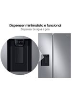 Geladeira samsung side by side digital inverter rs60t5200s9 frost free com all around cooling e spacemax inox look – 602 l