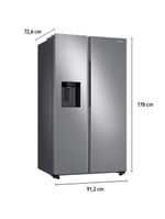 Geladeira samsung side by side digital inverter rs60t5200s9 frost free com all around cooling e spacemax inox look – 602 l