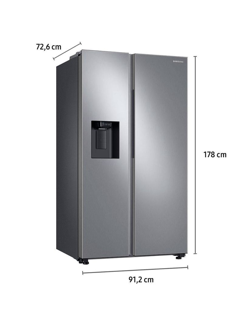 Geladeira samsung side by side digital inverter rs60t5200s9 frost free com all around cooling e spacemax inox look – 602 l