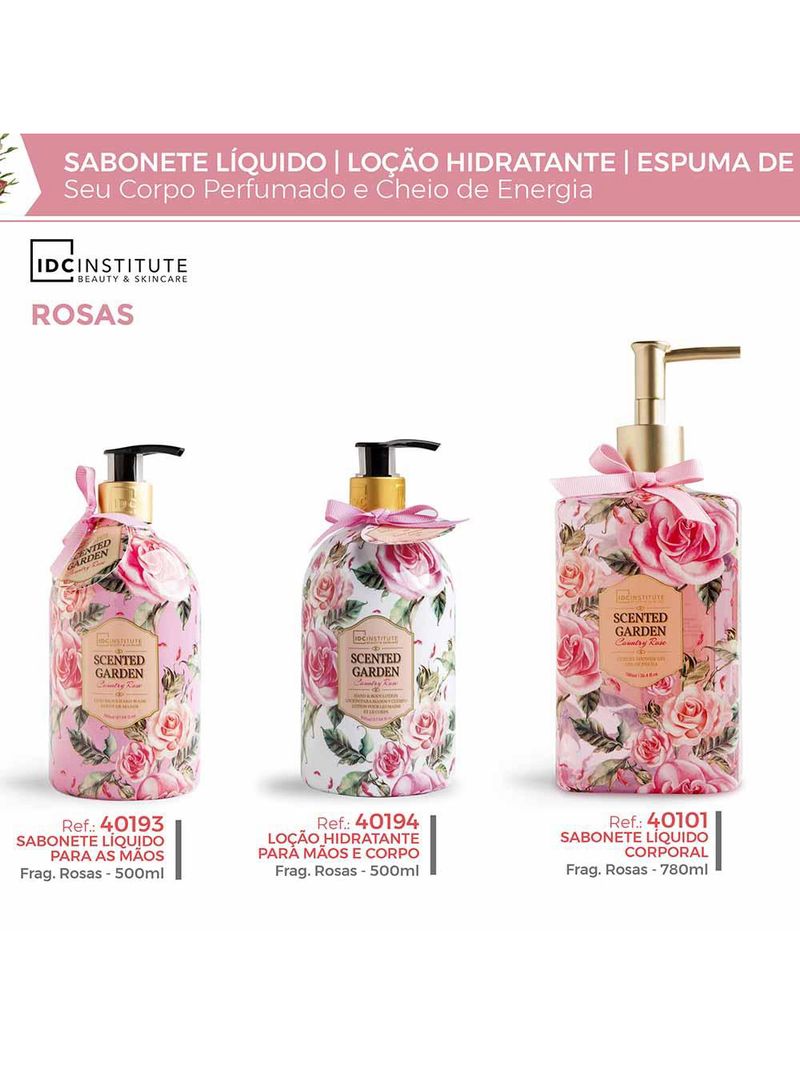 Sabonete líquido para as mãos idc institute rosas