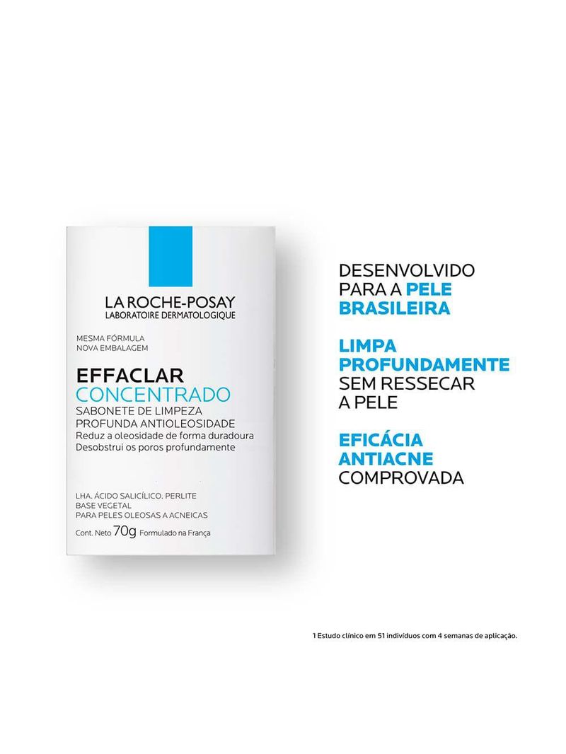 Sabonete em barra facial la roche posay - effaclar concentrado