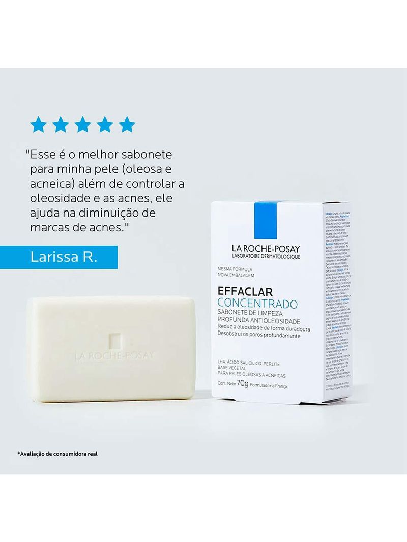 Sabonete em barra facial la roche posay - effaclar concentrado