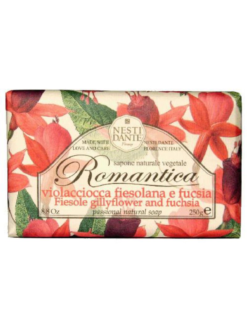 Romântica cravo fiesolano e fucsia nesti dante - sabonete perfumado em barra