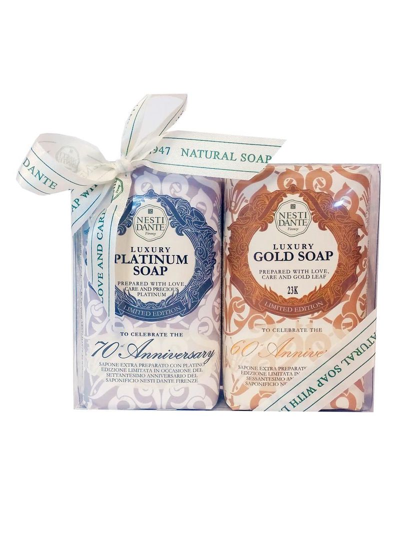 Nesti dante luxury gold e platinum kit - sabonetes em barra