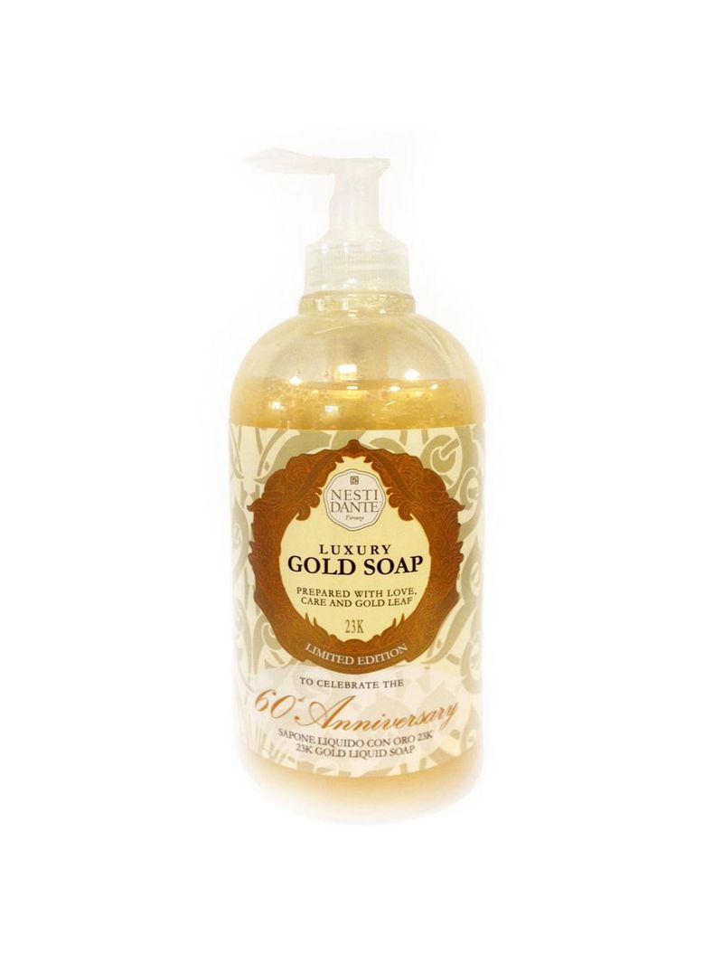 Luxury gold soap 60 aniversary nesti dante - sabonete líquido
