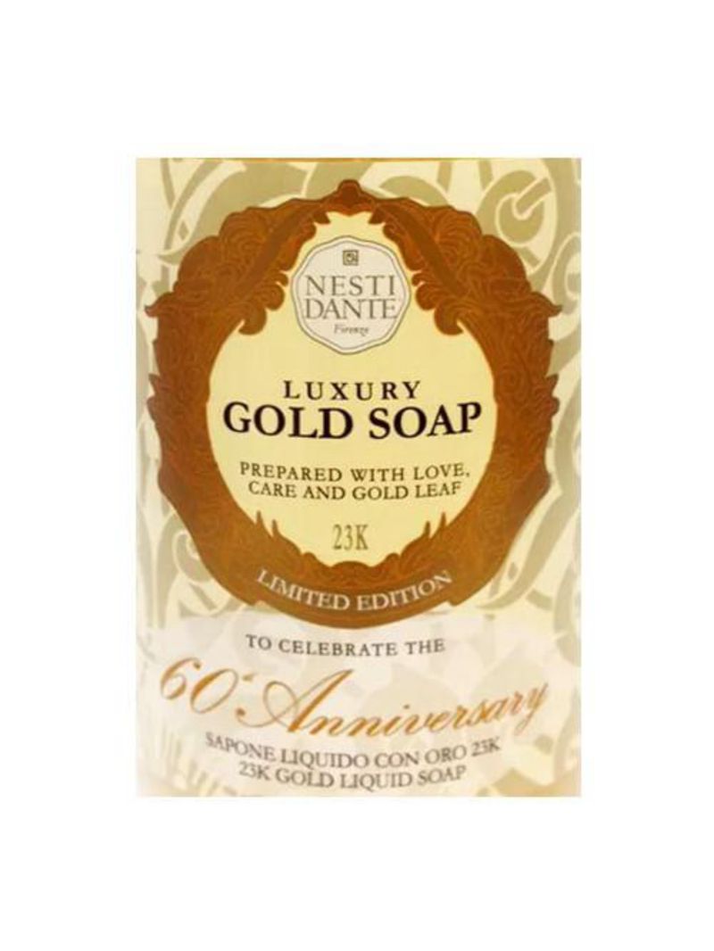 Luxury gold soap 60 aniversary nesti dante - sabonete líquido