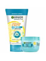 Garnier skin antiacne kit - hidratante facial + sabonete facial 3 em 1
