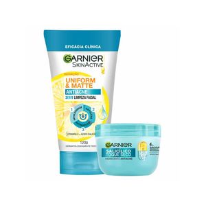 Garnier skin antiacne kit - hidratante facial + sabonete facial 3 em 1