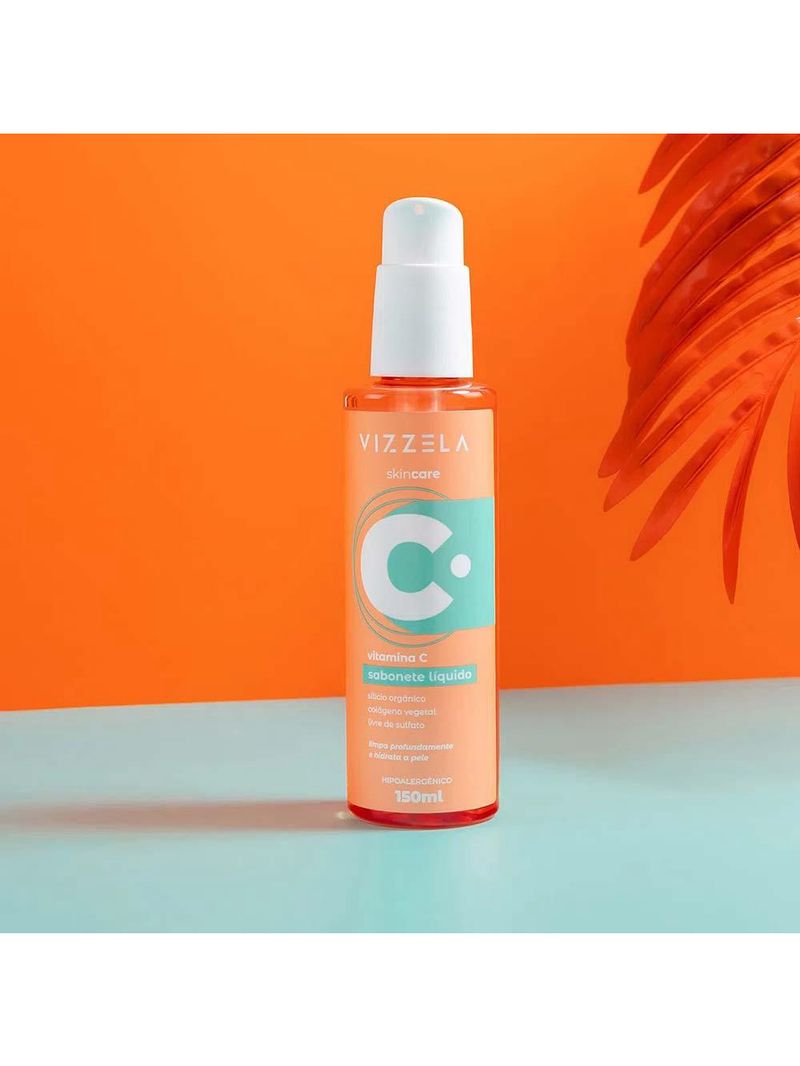 Sabonete líquido facial vizzela vitamina c