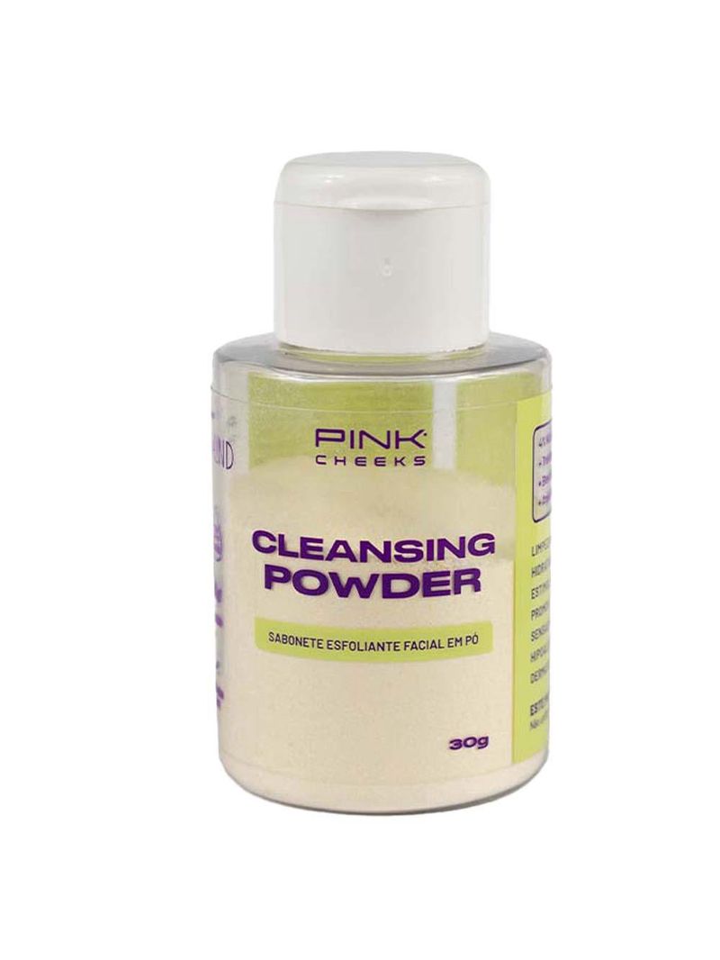 Sabonete facial em pó pink cheeks cleansing powder