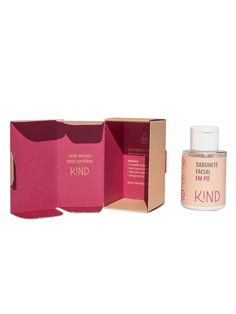 Sabonete facial em pó kind beauty
