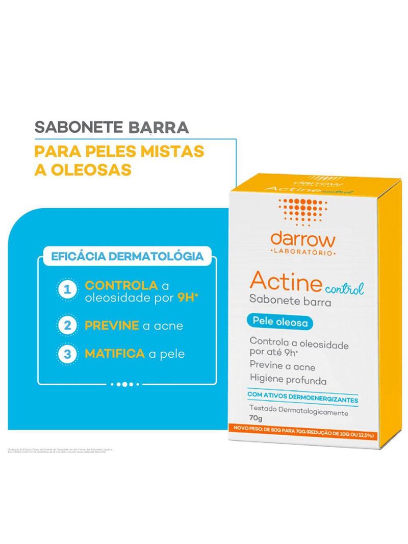 Actine control darrow - sabonete em barra