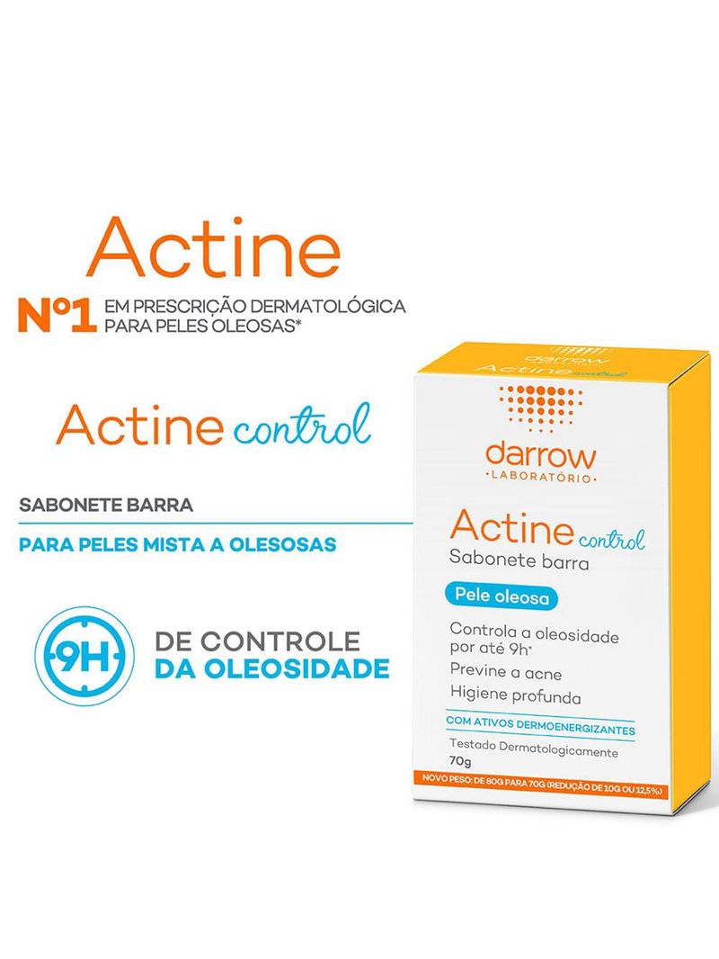 Actine control darrow - sabonete em barra