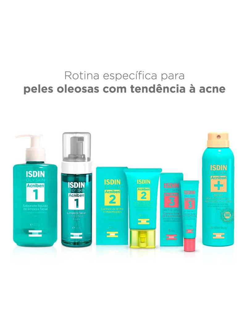 Sabonete facial pele oleosa isdin - acniben