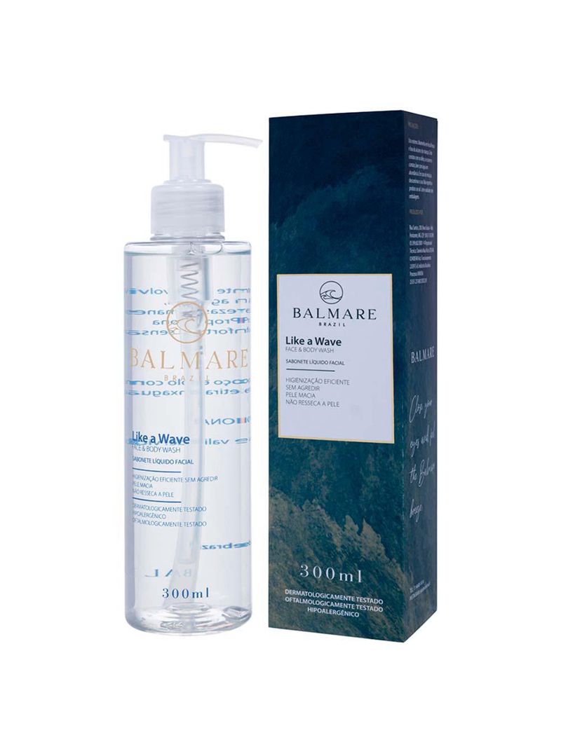 Sabonete líquido facial balmare like a wave